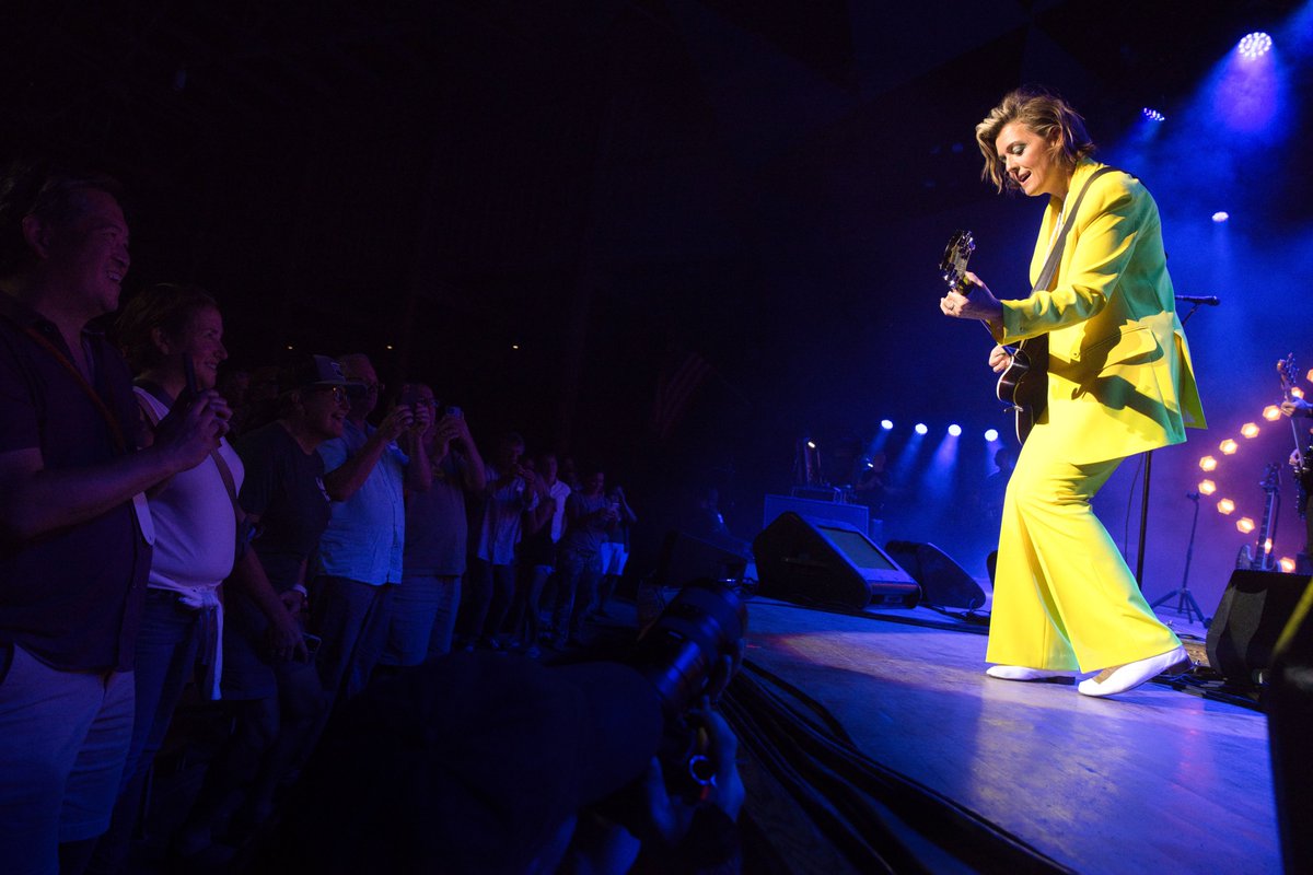 Pack a comfy chair and blanket and join us on the lawn for the talented @brandicarlile on 6/30! Get your lawn tickets → bit.ly/3xc0bld 📸: Brandi Carlile performing at Tanglewood in 2022. Photo by Hilary Scott