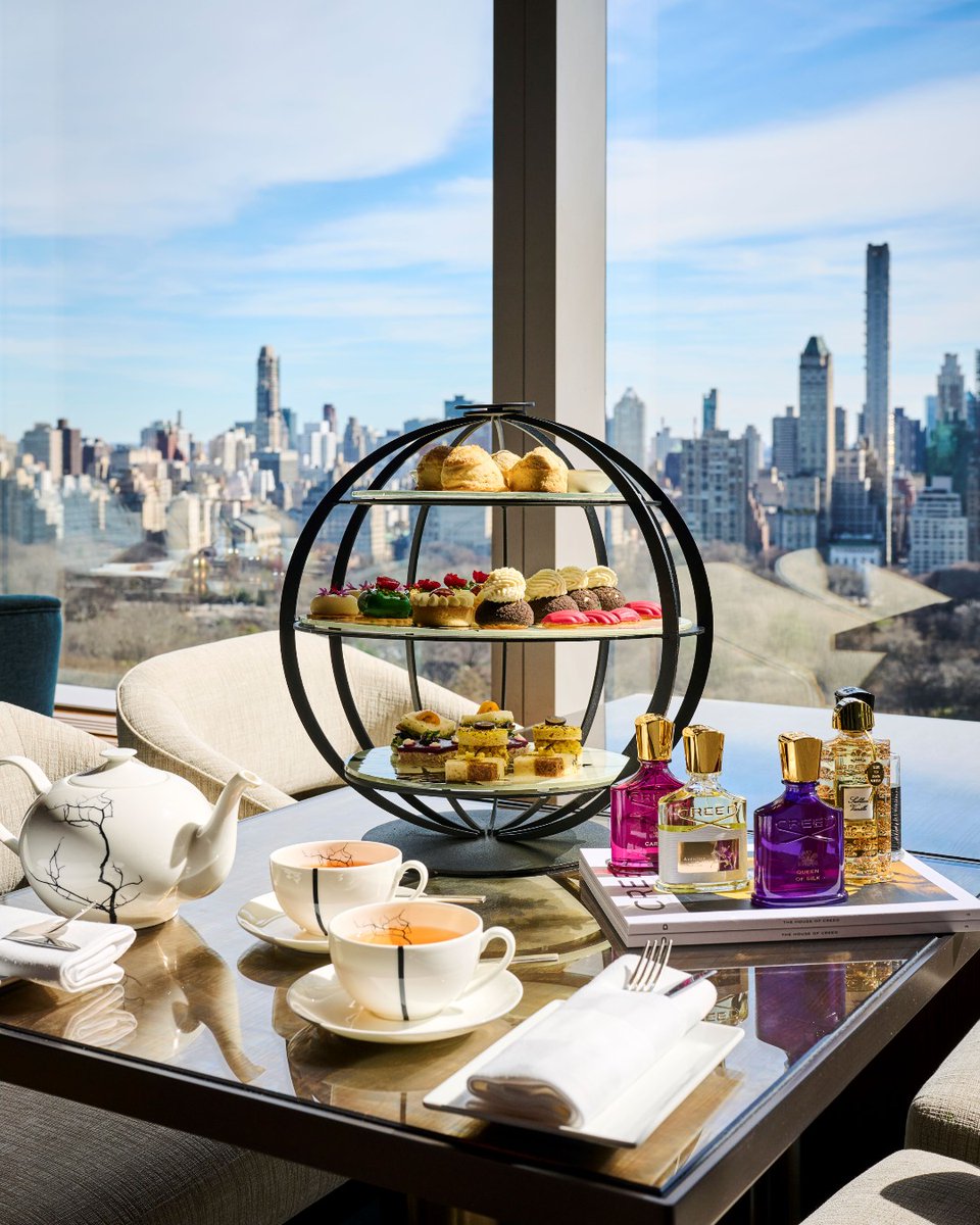 Indulge in sumptuous flavors of our afternoon tea in collaboration with @creedfragrance, where each pastry is a masterpiece, combining the top notes of their perfume with our delectable pastries. #MandarinOrientalNewYork #ImAFan #AfternoonTea