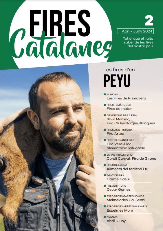 😊Molt contents de presentar el número 2 de la nostra revista digital Fires Catalanes amb en <a href="/enpeyu/">Peyu</a> a la portada.
Voleu conèixer les seves recomenacions?

Aquí teniu l’enllaç per poder-vos subscriure gratuïtament i gaudir de la revista online👇🏻

firescatalanes.cat/revista-subscr…