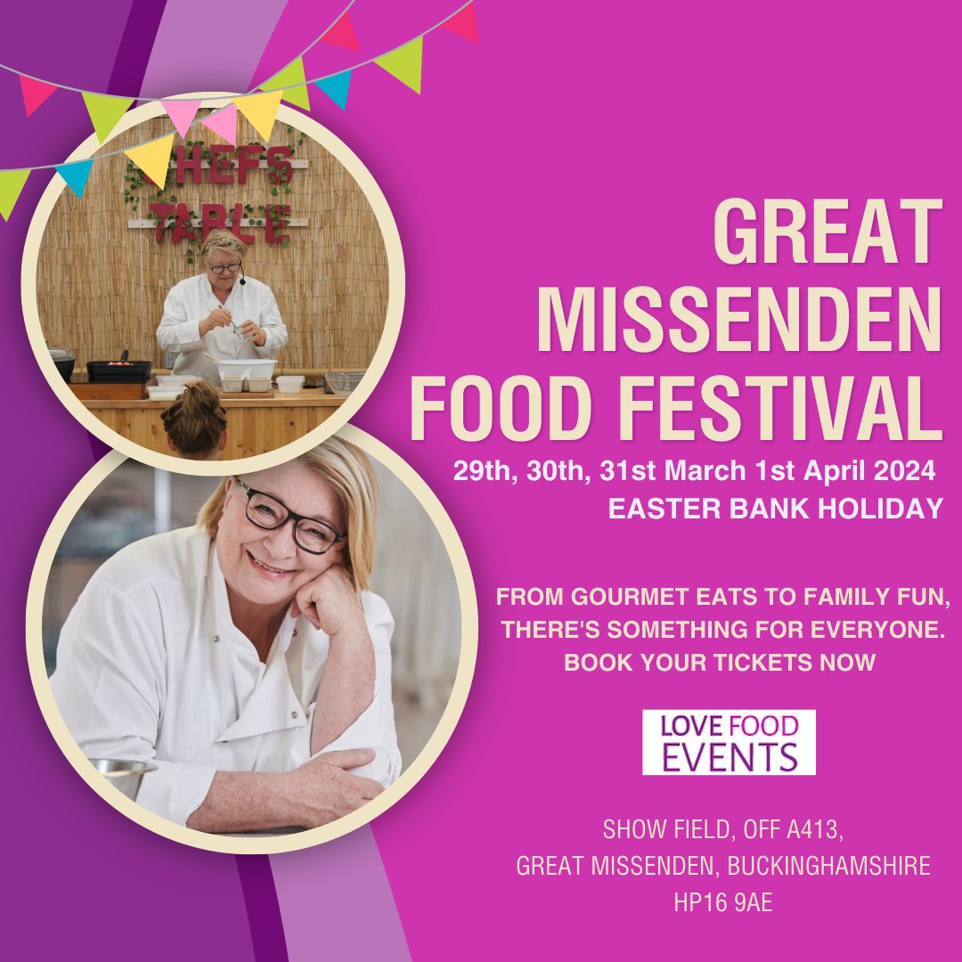 This weekend is the Great Missenden Food Festival - I’m so excited to be there this Easter Bank Holiday! greatmissendenfoodfestival.co.uk #GreatMissendenFoodFestival #EasterBankHoliday #FoodFestival #FamilyFun #ChildrensCookerySchool #FoodieFestival #EasterEggHunt