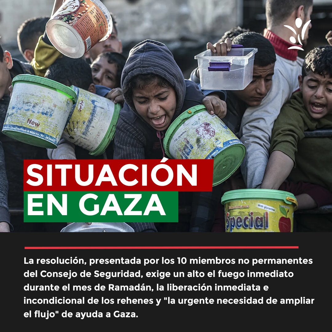 El Consejo de Seguridad de la ONU ha dado un paso crucial en busca de la paz en Gaza.

Una resolución histórica exige un alto el fuego inmediato, la liberación sin condiciones de los rehenes y un aumento urgente en la asistencia humanitaria para la región.
