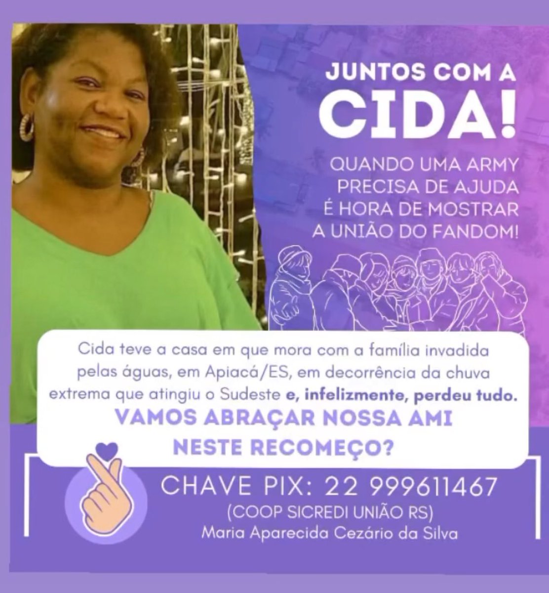 VivianiMartins8's tweet photo. #armybr #army
Vamos ajudar! https://t.co/ZWygUhERuY