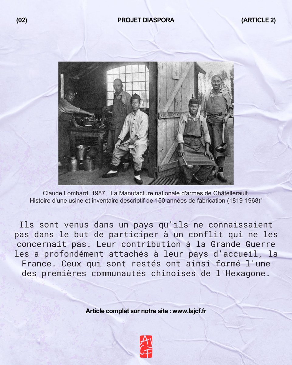 [Article 2] Plongez dans l'histoire oubliée des travailleurs chinois en France pendant la Première Guerre mondiale. Découvrez comment leur contribution a façonné les premières communautés chinoises en France. 🔗 Lire l'article : buff.ly/498Uhi4