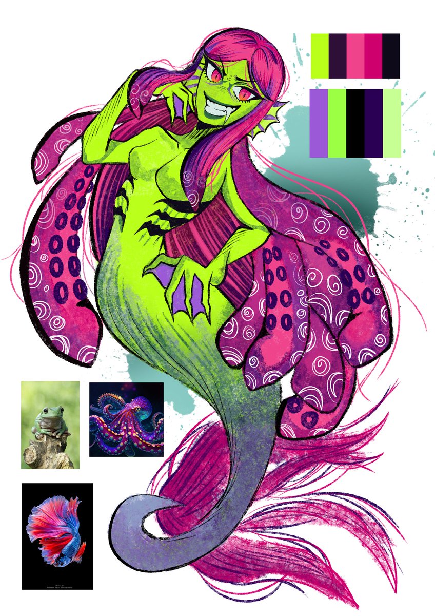 Sankla_n's tweet photo. It was my first time drawing a monster.
#oc
#characterdesign https://t.co/vIhbgSc2WA