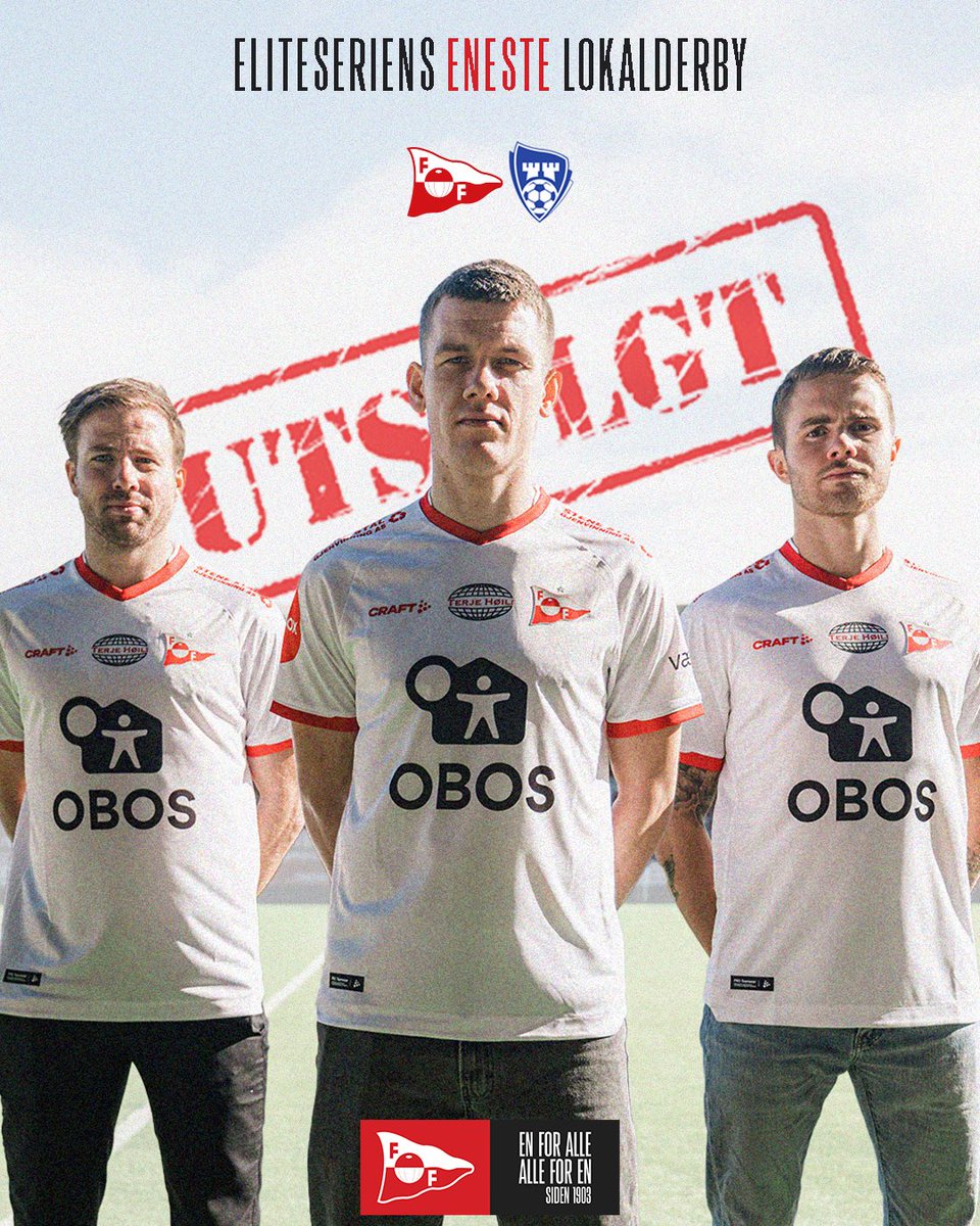 UTSOLGT!💥 For et kok det blir med 12.500 tilskuere når <a href="/sarp08/">sarp</a> kommer på besøk til Fredrikstad!🤩🇬🇱