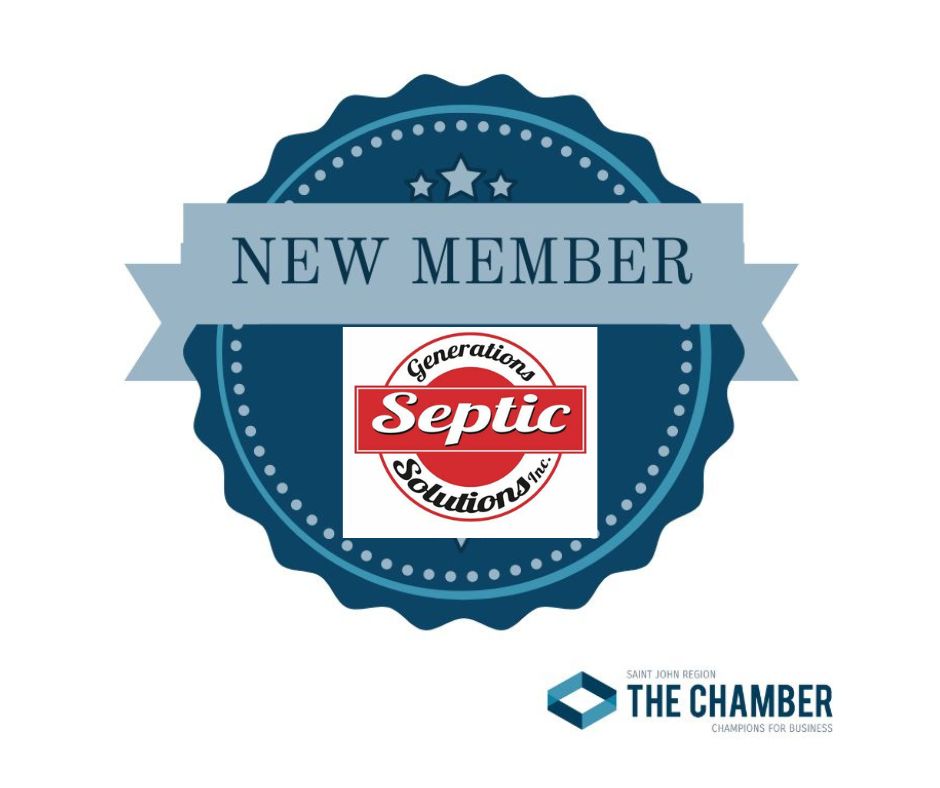 TheChamberSJ's tweet photo. We are so pleased to welcome Generations Septic Solutions Inc. in the Town of Grand Bay-Westfield to The Saint John Region Chamber. Welcome Maureen and the team. #newmember #championsforbusiness https://t.co/SKi0mqFDPw