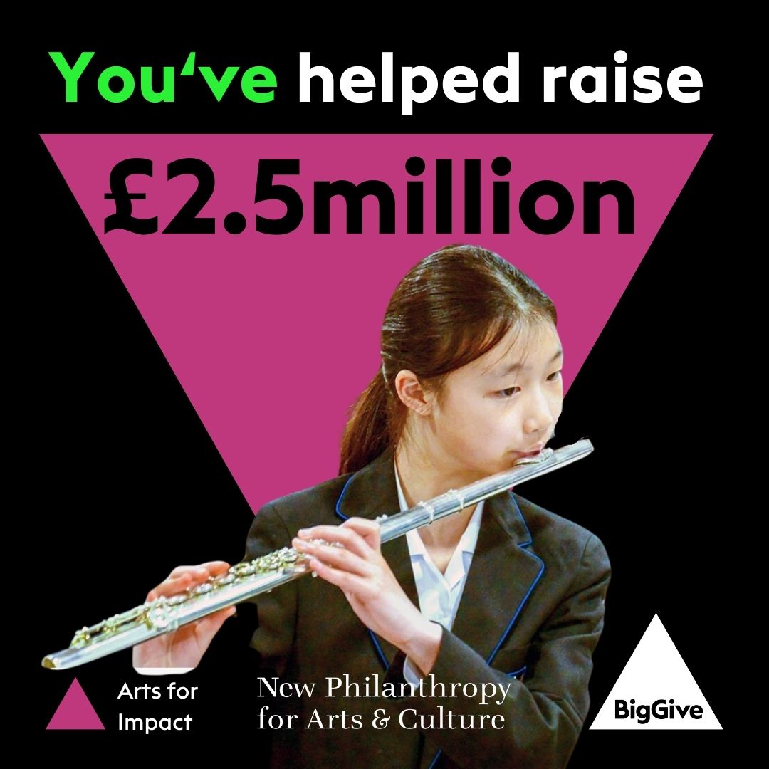Over £2.5million raised for 238 arts & culture charities so far via #ArtsforImpact match funding campaign with 17 hours remaining. To browse the fantastic charities who still need your support visit donate.biggive.org/artsforimpact24 before midday on Tuesday. @BeaconCollab @BigGive