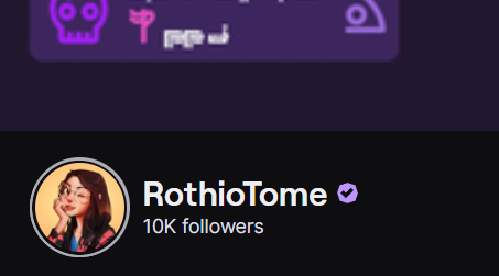 RothioTome's tweet photo. ¡Hemos llegado a 10k followers en Twitch!

Os quiero mucho, gracias por todo <3 https://t.co/5jk0rt0mz1