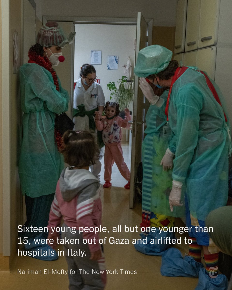 A group of Gazan children and their caretakers took an Italian military flight from Cairo to Rome. All were struggling with the emotions of what they had gone through since Israel’s monthslong campaign against Hamas and bombardment of Gaza began. nyti.ms/3VQpuUj
