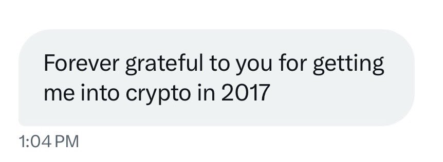 A friend I introduced to crypto back in 2017 just hit 8 figures ($10M) with his portfolio this month.