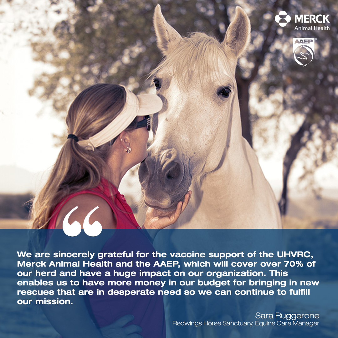 We are thrilled to announce that 287 nonprofit rescue & retirement facilities across the U.S. received 7K free doses of core vaccines through the Unwanted Horse Veterinary Relief Campaign, a program supported in partnership by the AAEP and @MerckAH. FMI aaep.org/node/38251