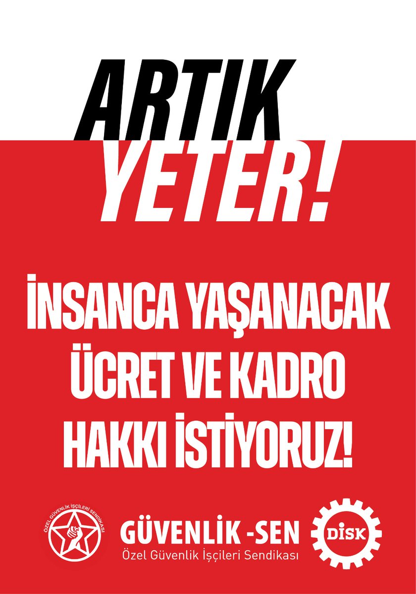 Artık yeter! Çarşamba günü saat:13:30'da İstanbul Vakıfbank finas merkezi önünde yapilacak basın açıklamasına sınıf dostlarını çağırıyoruz. @diskinsesi @VakifBank @PysGuvenlik @nowhaber @BirGun_Gazetesi @ankahabera @tele1comtr @ankara_kusu @evrenselgzt @cumhuriyetgzt