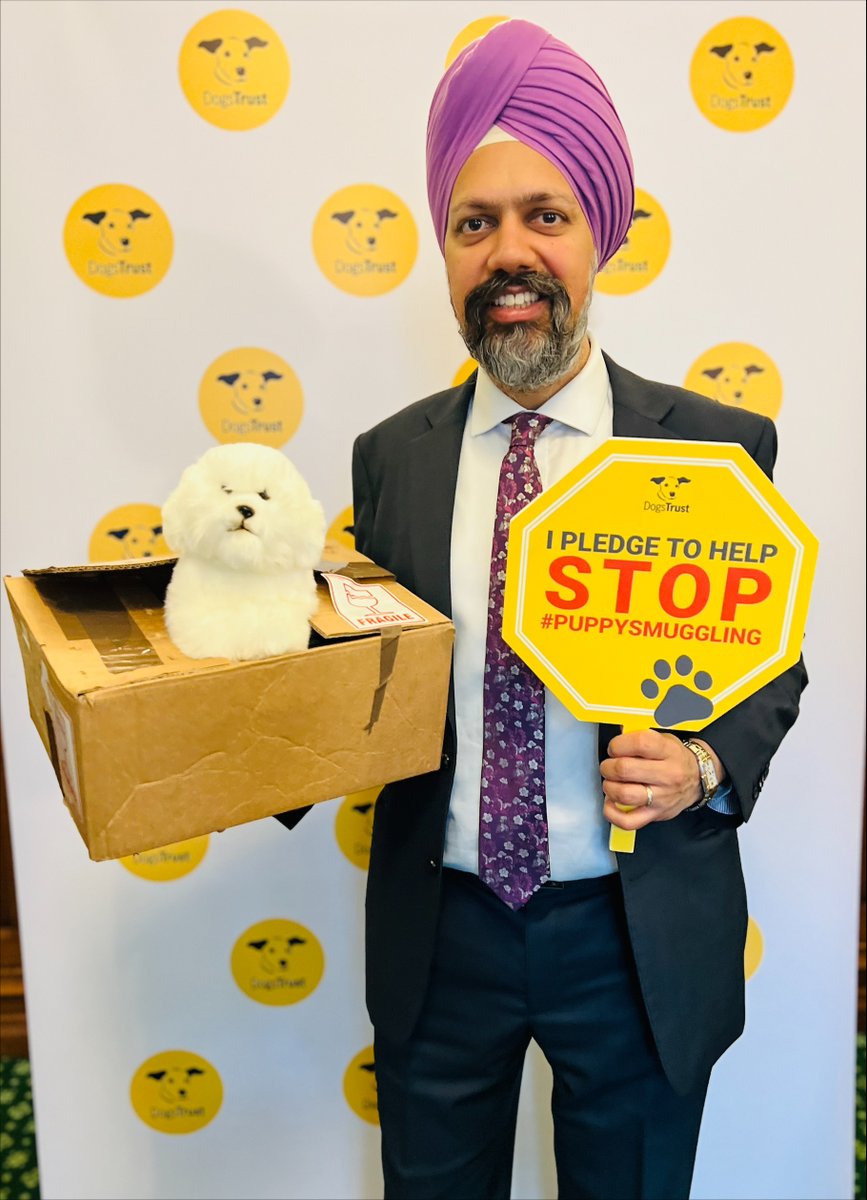 For far too long, the Conservatives have dithered and delayed on #AnimalWelfare.

Pleased to support @DogsTrust @DT_Pawlitical efforts to tackle #PuppySmuggling and help bring this cruel practice to an end.