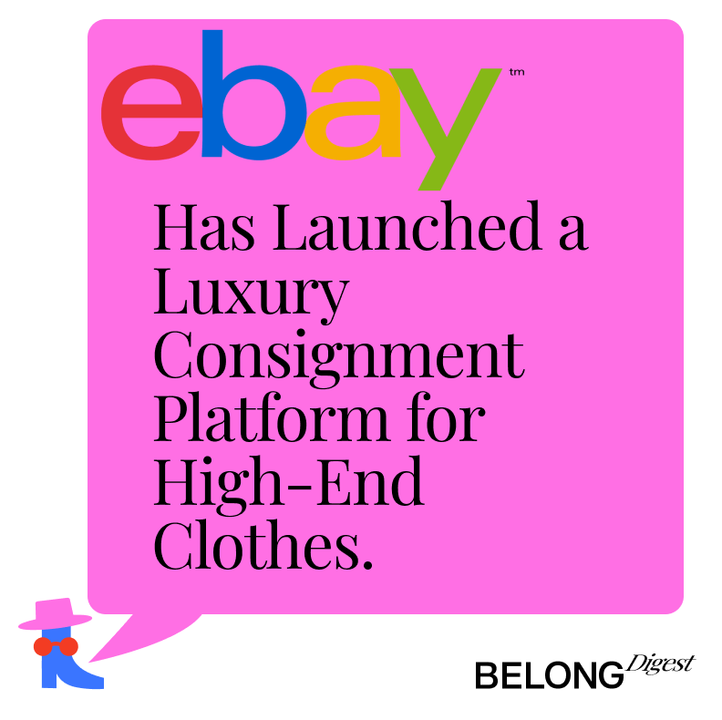 EkaShche's tweet photo. E-commerce elephant steps into luxury boutique? eBay's latest expansion into luxury apparel consignment says yes. From Chanel bags outperforming sales by 45% to embracing brands like Gucci &amp; LV, they're setting a new sustainability standard.🌿♻️
#BelongDigest #BelongApp https://t.co/bo2QkpZ6IF