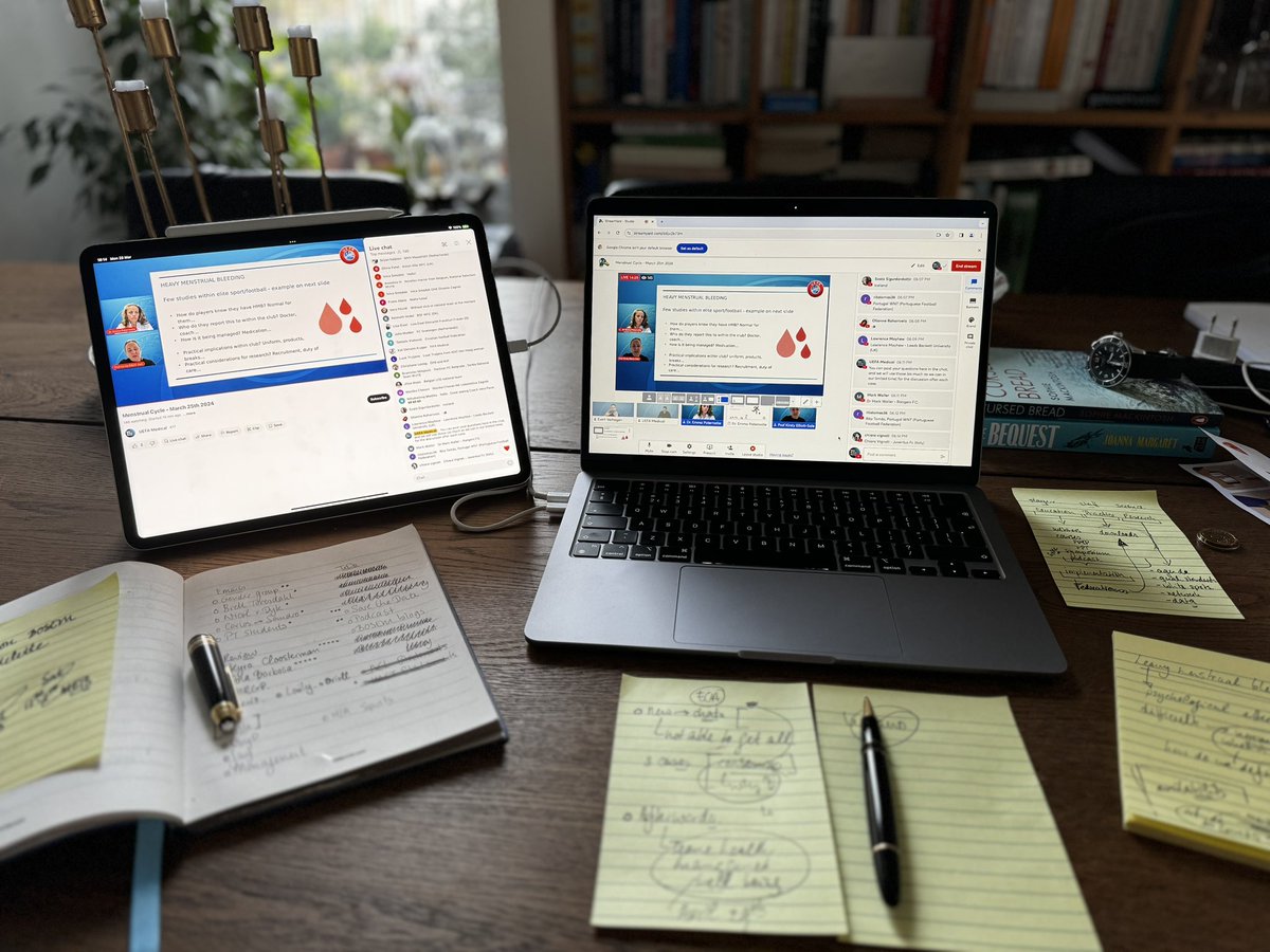 A little #bts from today’s @UEFA Medical webinar. Getting the hang of it … Next one is April 29th and we discuss taking care of players’ health and well being during tournaments. Of course in relation to the upcoming @EURO2024 Mark your calendars !