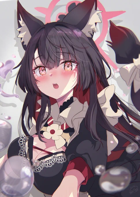 メイド×ワカモお誕生日おめでとう! #ブルアカ #ブルーアーカイブ 