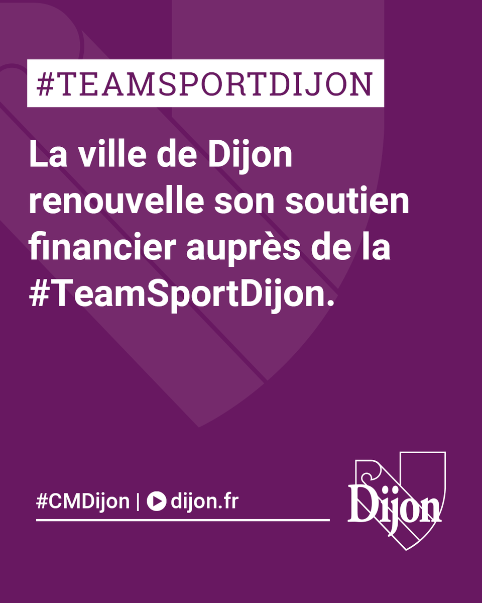 #Sport Dijon renouvelle son soutien aux 50 sportifs de la #TeamSportDijon et porte l’enveloppe financière dédiée à 60k euros (10k de + que l’année passée), notamment à destination des 6 athlètes dijonnais en préparation olympique et paralympique @Paris2024. #CMDijon