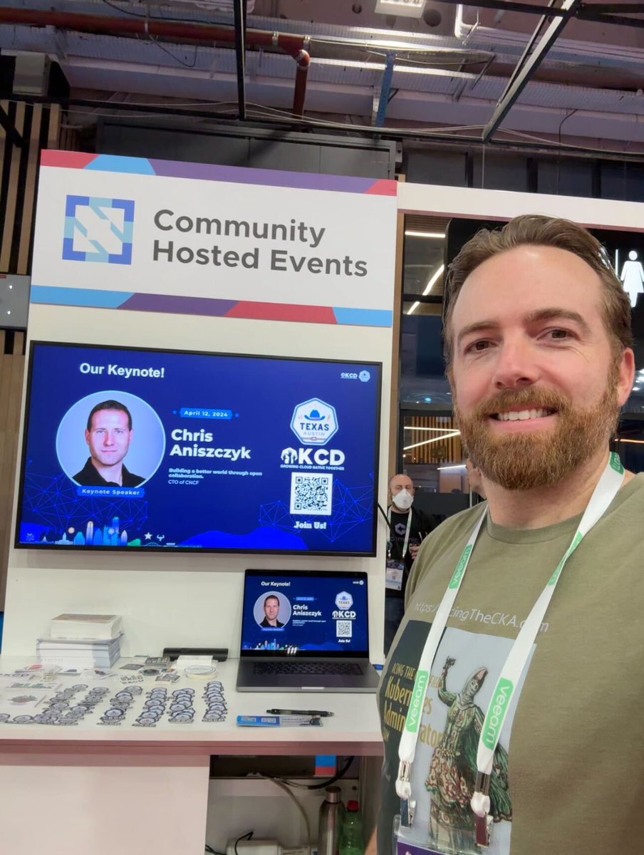 🤩 Was incredible to be at #KubeCon EU in Paris last week and connect with other @KubernetesDays organizers! Don't miss our keynote speaker @cra and all the lovely talks and workshops we have prepared for you! Get tickets at TexasKCD.com! Thank you to our sponsors!