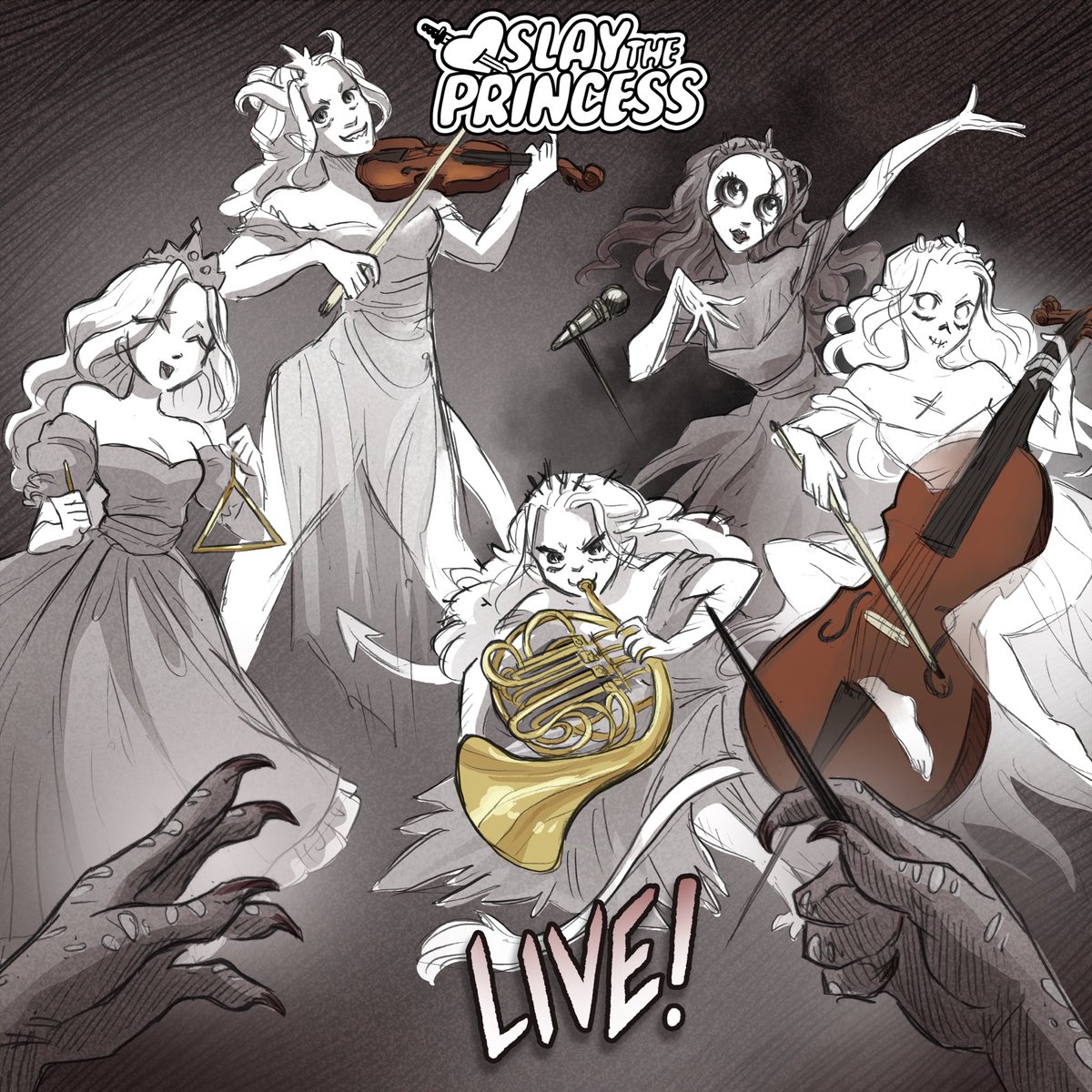 New #slaytheprincess album just dropped! Live versions featuring the Czech National Symphony Orchestra and <a href="/ameliajvocals/">Amelia Jones</a> 

Get it here…

brandonboone.bandcamp.com/album/slay-the…

(Streaming platforms Friday)