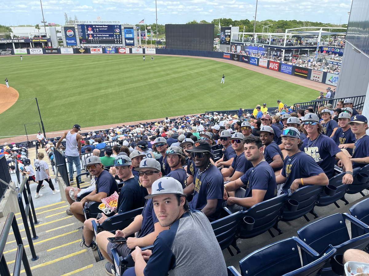 Changing it up a bit today! Team outing to see Yankees vs. Mets. #HawksFly #JucoRoute #FLJuco #Region8 #Bandits