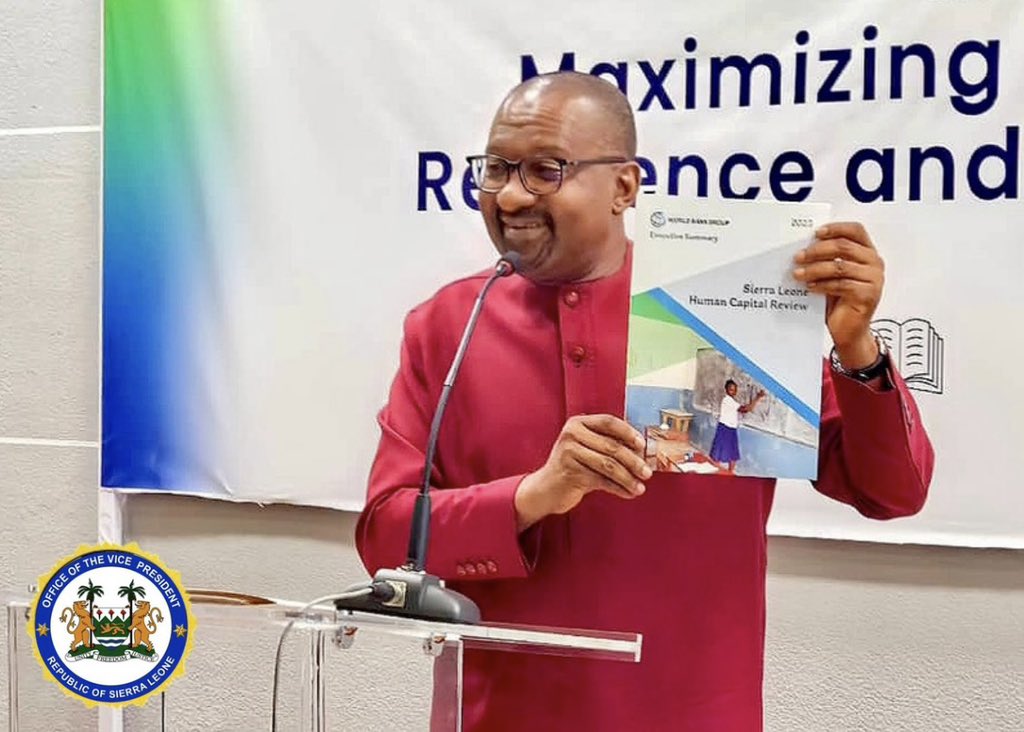 I delivered the keynote statement at the official launch of the Sierra Leone Human Capital Review: Maximising Human Potential for Resilience and Inclusive Development published by the @WorldBank. The review clearly outlined the progress that Sierra Leone has made in “improving