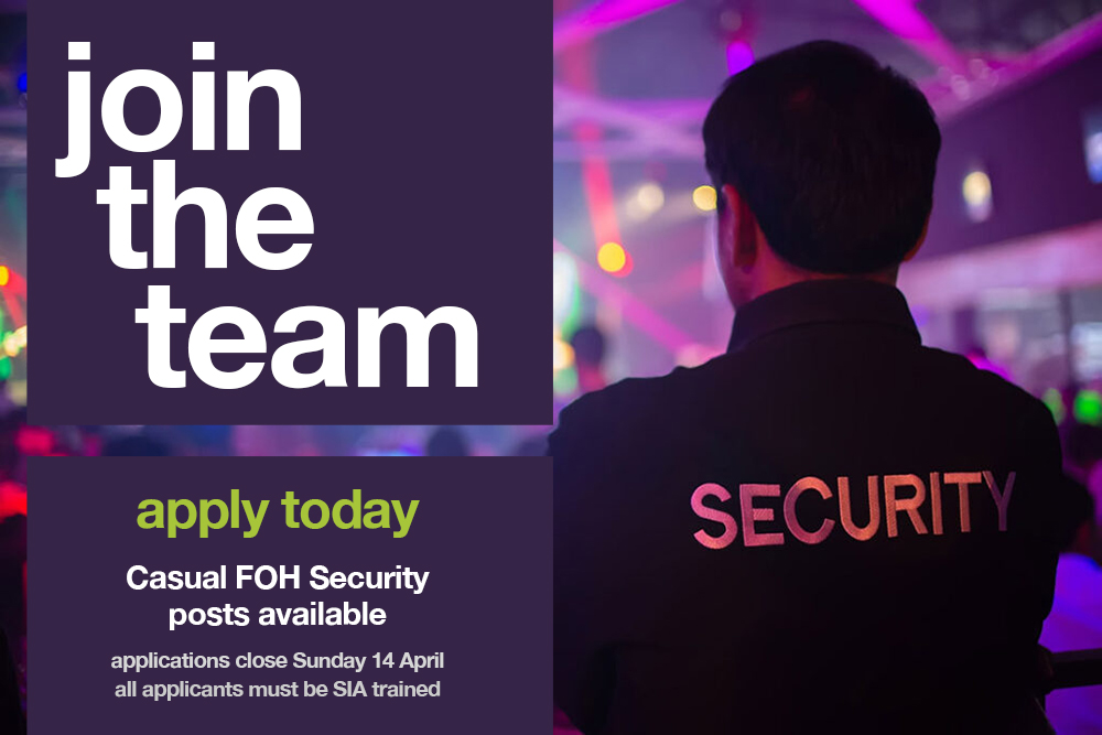 📣 𝗝𝗢𝗜𝗡 𝗢𝗨𝗥 𝗦𝗘𝗖𝗨𝗥𝗜𝗧𝗬 𝗧𝗘𝗔𝗠! Are you SIA security trained and looking to work in a different venue? Theatre Severn are looking to recruit causal security stewards to join our growing Front of House Team. 👉 Further info: orlo.uk/U7h0D