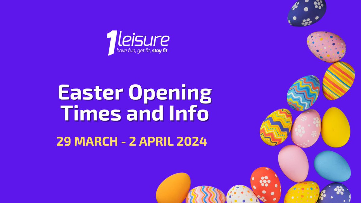 🐣 Hop into Easter Fun with 1Leisure! 🐰 All 1Leisure centers will be open as usual throughout the Easter bank holiday weekend.  Holiday swimming timetables will start from Friday 29th March, running through Sunday 14th April. 1leisure.co.uk/swimming-pool/…  1leisure.co.uk/swimming-pool/…