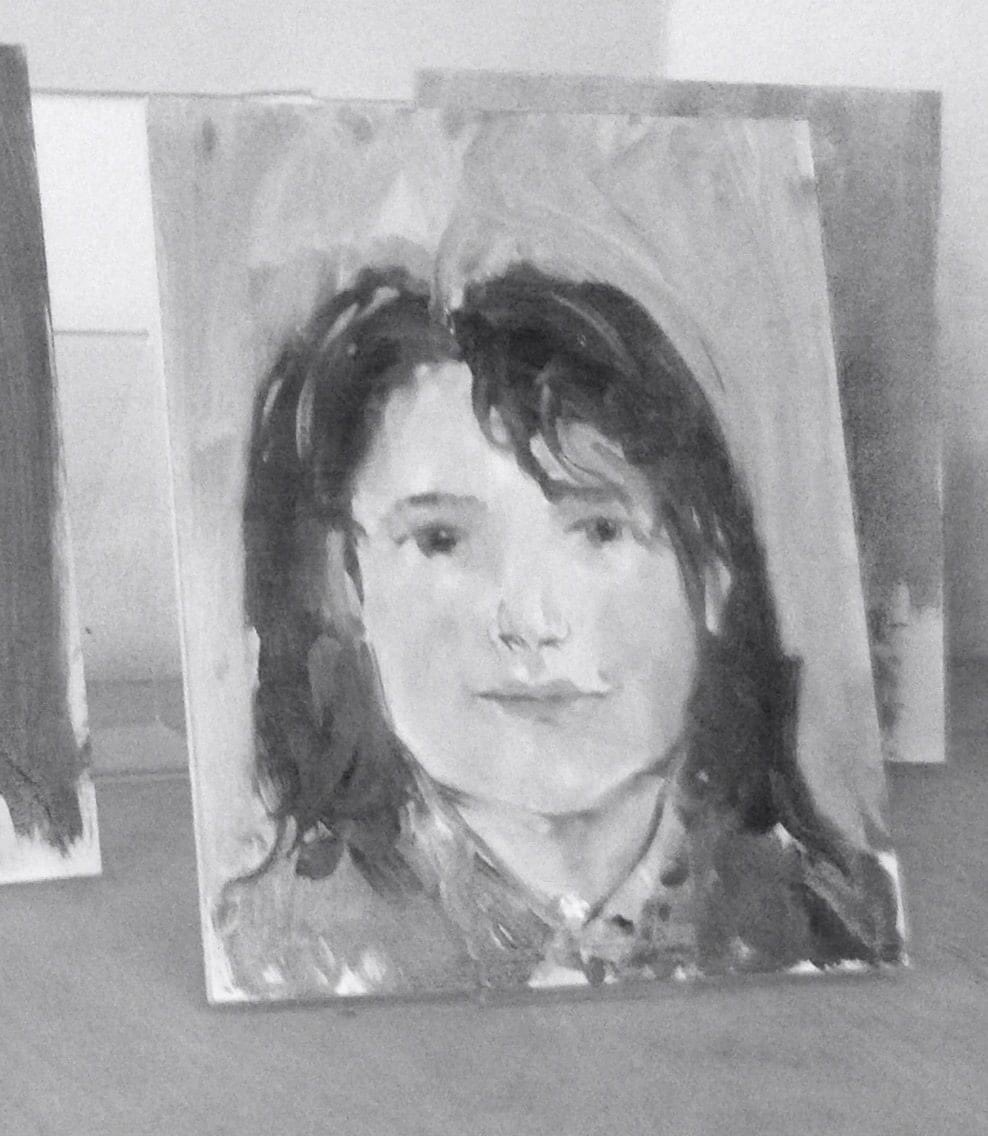 7 years ago 😊 A picture of Alex's portrait 🎨 By renowned artist Gabhann Dunne 💙 Alex Molloy aged 8 years 18/03/17 @TheArkDublin