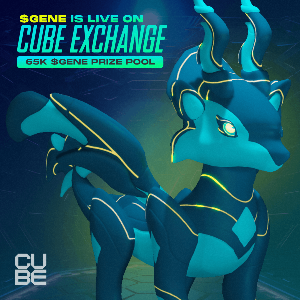 $GENE is now Live for Trading on 🧊 CUBE ~ <a href="/cubexch/">CUBE</a>

We're celebrating w/ a 65K $GENE Launch Campaign!

🏆 Earn a share of 65K $GENE
🗓️ March 25th to April 1st
💥 Trade, Engage, &amp; Earn with CUBE

Details can be found below! 👇
cube.exchange/news/gene