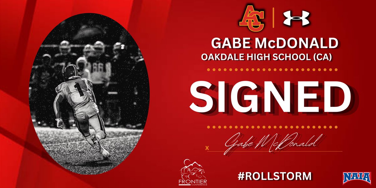 Firestorm Fans! Please welcome from Oakdale, CA Wide Receiver/Running Back @GabeMcDonald01 to our 2024 Signing Class