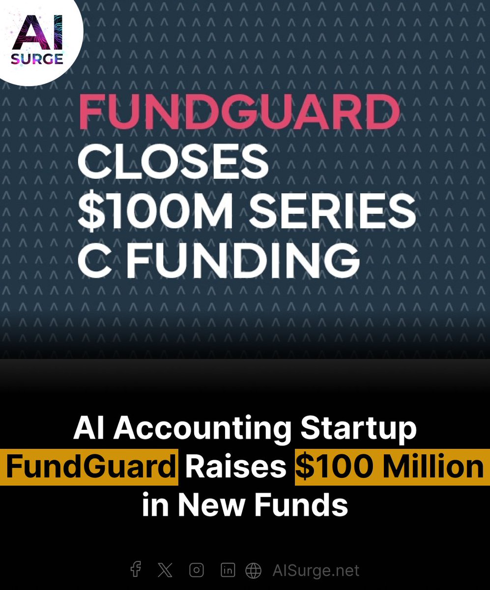 AI accounting startup FundGuard raises $100M in Series C led by Key1 Capital and Euclidean Capital LLC, with participation from Hamilton Lane.

#FunGuard #Aifunding