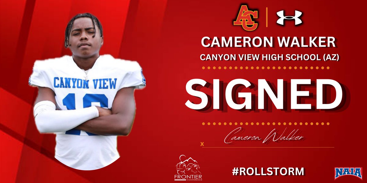 ACU Football 🔥 (@firestormfb) on Twitter photo Firestorm Fans! Please welcome from Buckeye, AZ Wide Receiver Cameron Walker to our 2024 Signing Class <a href="/CVjagsfootball/">Canyon View Jaguar Football</a> <a href="/Coach_Gehrts/">Nick Gehrts</a> Firestorm Fans! Please welcome from Buckeye, AZ Wide Receiver Cameron Walker to our 2024 Signing Class <a href="/CVjagsfootball/">Canyon View Jaguar Football</a> <a href="/Coach_Gehrts/">Nick Gehrts</a>