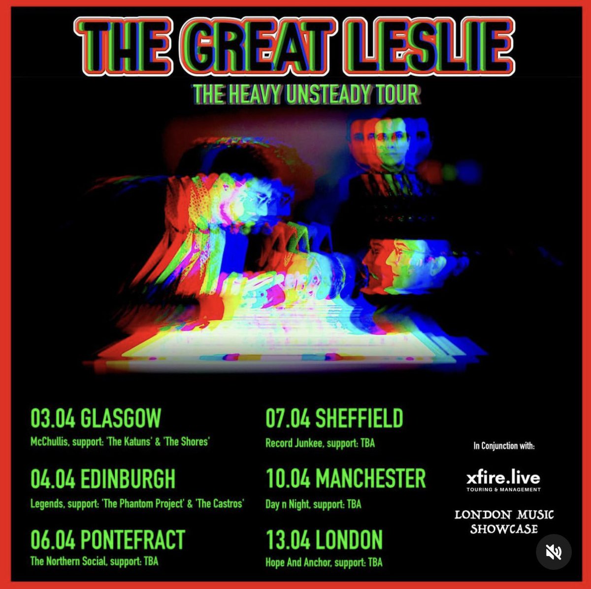 Just over a week till we’re back out on the road. There’s only one question - where are we going to see YOU?Scotland? London? Somewhere in between? 
Wherever it is, you can purchase tickets via our bio. Get on it ‘cos we’re gonna rock your face off!
Big love 4 excited Leslies ❤️