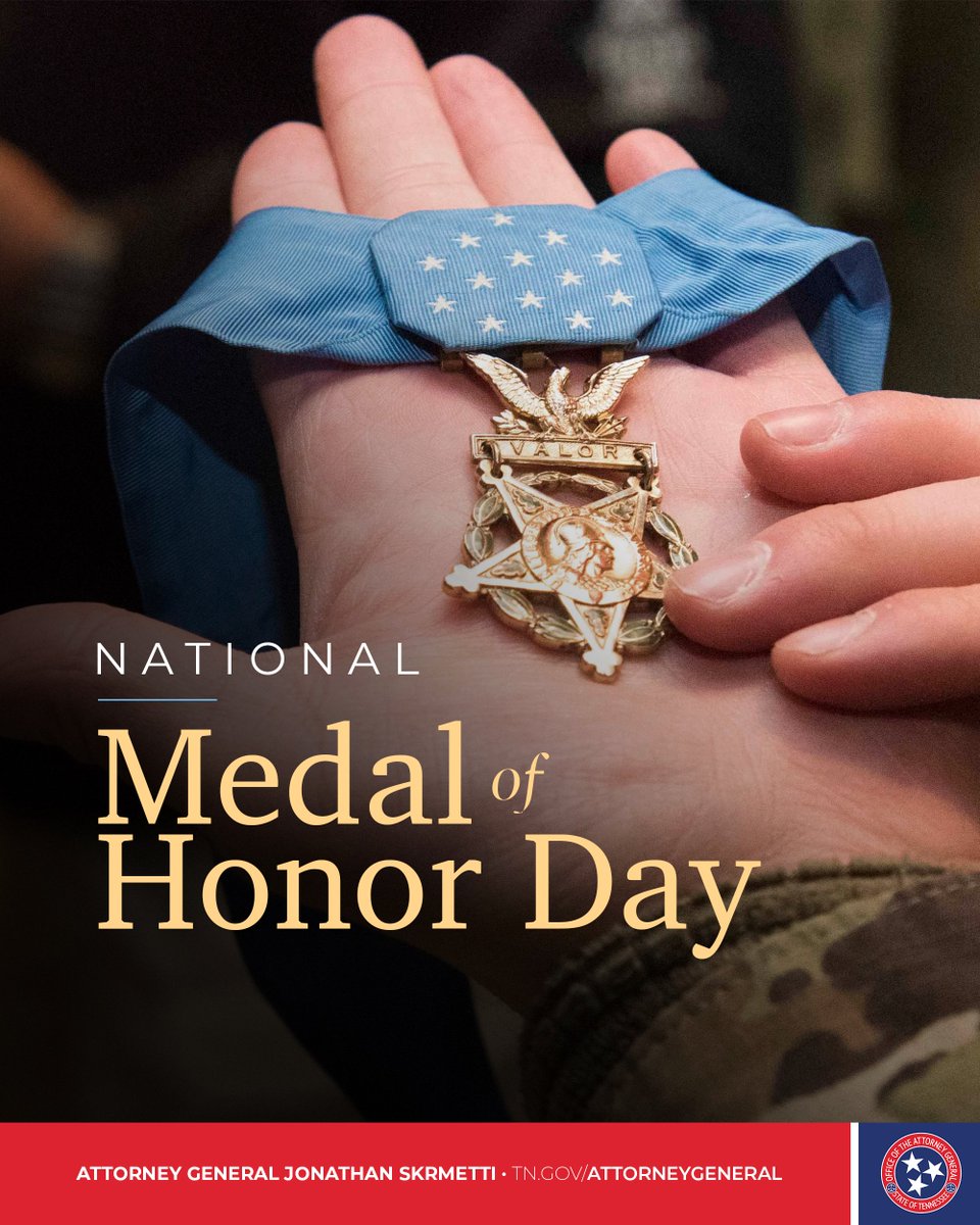 On National Medal of Honor Day, we reflect on Tennessee's 33 Congressional Medal of Honor recipients and thousands more Americans who went beyond the call of duty. We are grateful for their unhesitating valor in service of their fellow brothers & sisters in arms and our nation.