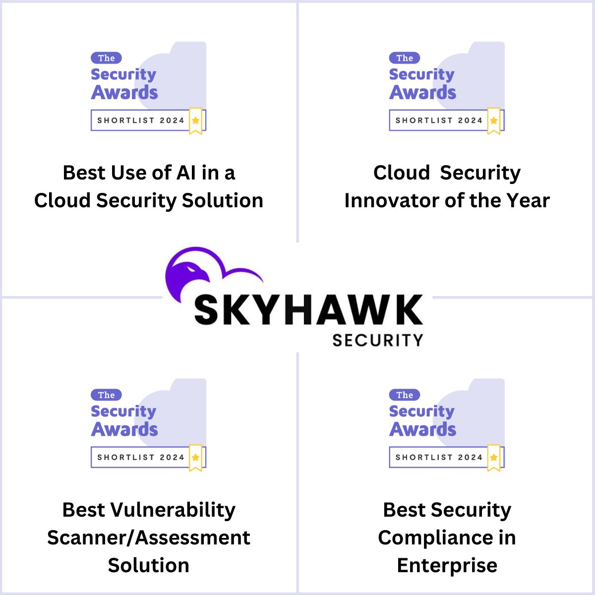 SkyhawkCloudSec's tweet image. @Cloud_Awards has nominated #SkyhawkSecurity in FOUR categories! We are very excited to get this recognition.