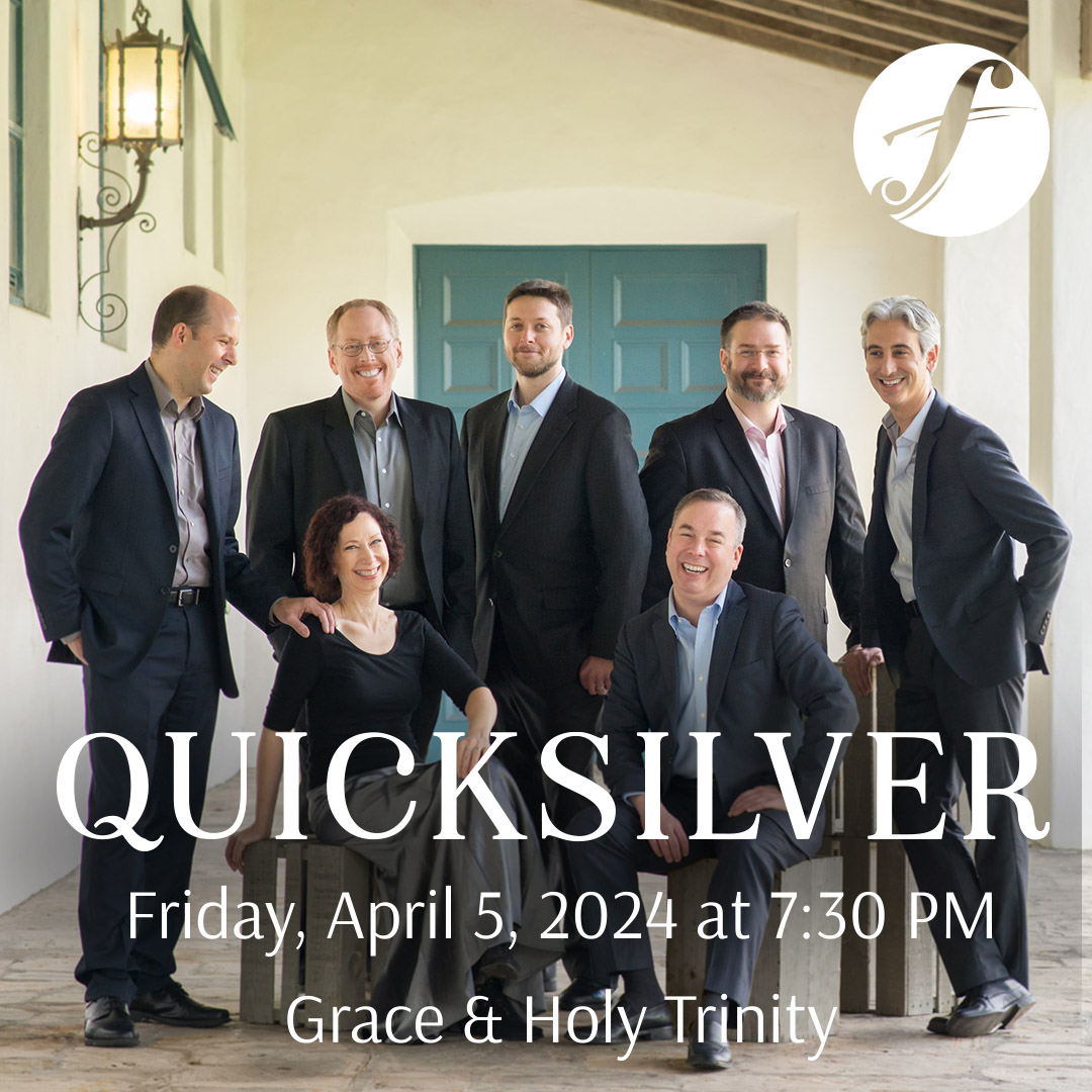 Quicksilver makes its Kansas City debut on April 5 at 7:30 PM at Grace and Holy Trinity Cathedral! 

Their program titled “The (Very) First Viennese School” will showcase their “drop-dead gorgeous” and “irresistible” music-making.

Purchase tickets at chambermusic.org