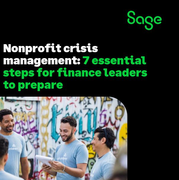 Discover how a robust, modern financial management solution can help finance leaders to prepare for nonprofit crisis management. 1sa.ge/i9sf50R1tk1