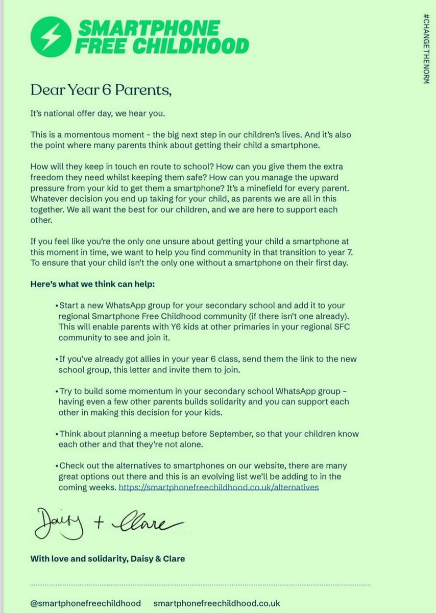 Childhood is being rewired. @SmartphoneFreeC is a parent-led movement on a mission to protect millions of children from the dangers of using smartphones too young.
Join the #smartphonefreechildhood movement. smartphonefreechildhood.co.uk
