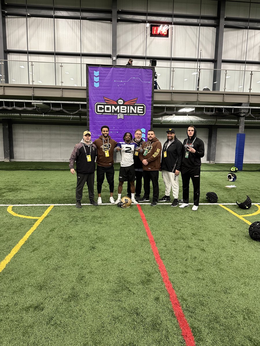 Bison representation at the @CFL combine this week.