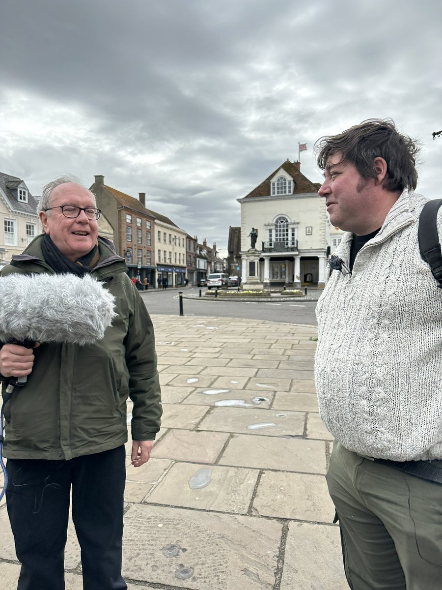 Folk on Foot day! John Spiers and I had a lovely few hours exploring the Thames path in Wallingford for a new episode for 'Folk on Foot' with Matthew Bannister + to be aired soon!