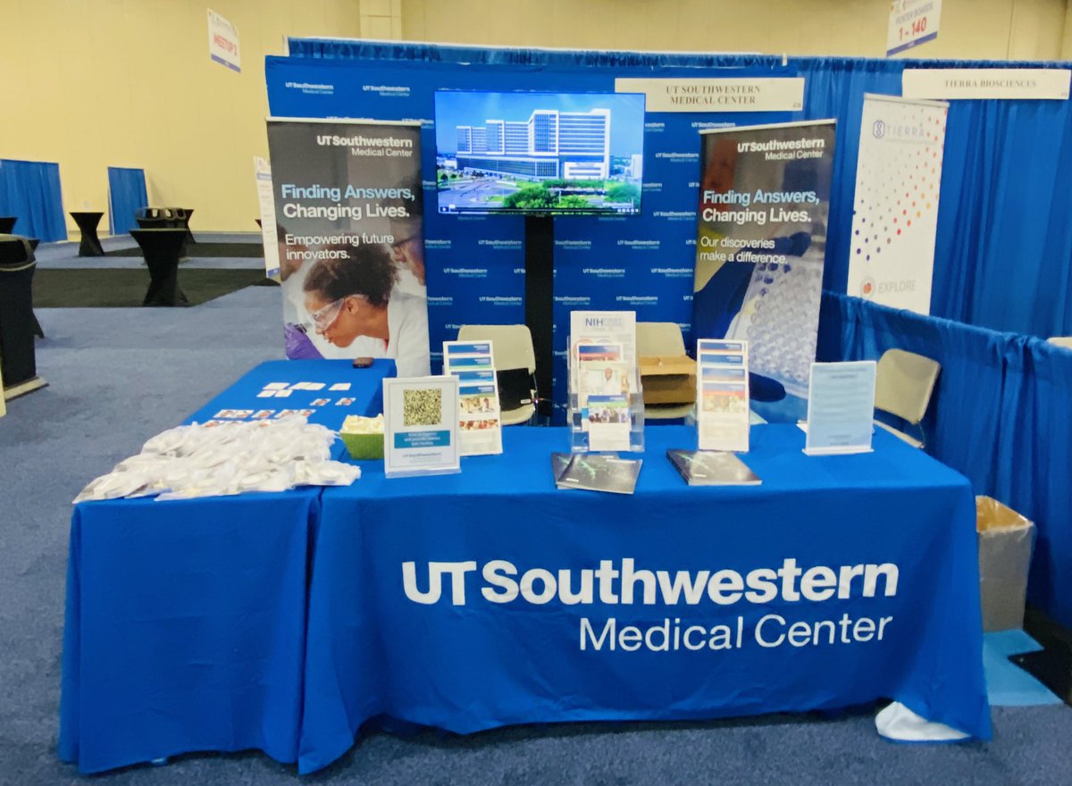 Attending #DiscoverBMB @ASBMB? Make sure to stop by booth #428. We are excited to share with you the various opportunities at @UTSWNews for undergrads, postbacs, PhDs, MD-PhDs, postdocs, & faculty. @BrekkenDeirdre @RueylingLin2 @sravnik @UTSWGradSchool @UTSWPostdocs @UTSWmstp