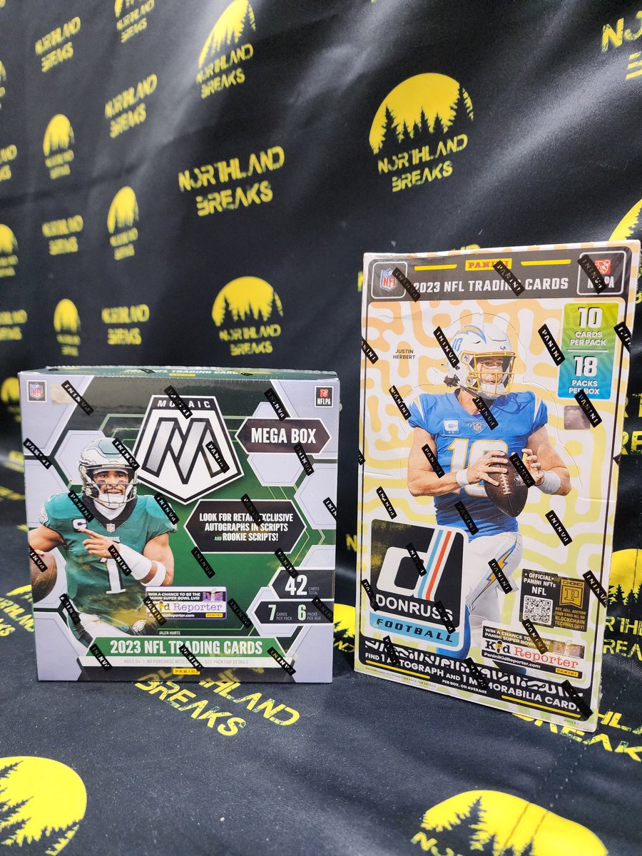 NorthlandBreaks's tweet image. ***NFL DRAFT GIVEAWAY***   
1 2023 Mosaic Mega. 
If we hit 500 entries we will add a 2023 Donruss Hobby!  Drawing will be 4/25. 
How to Enter:     
 -Like this post.     
 -Repost this post.      
 -Follow our Twitter/X page.     
 -Check out our Linktree. linktr.ee/northlandbreak…