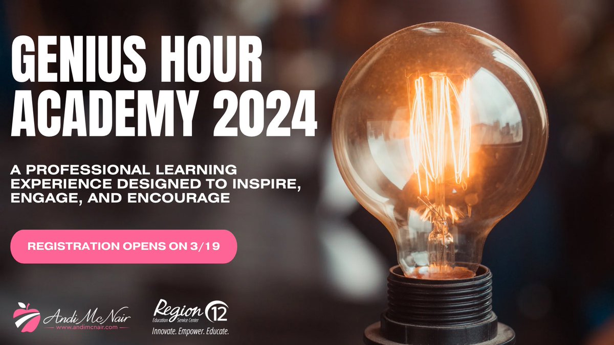 So excited about this! If you are looking for a different type of PD this summer, you don’t want to miss this! andimcnair.com/geniushouracad… #geniushour #passionprojects #summerpd #professionaldevelopment