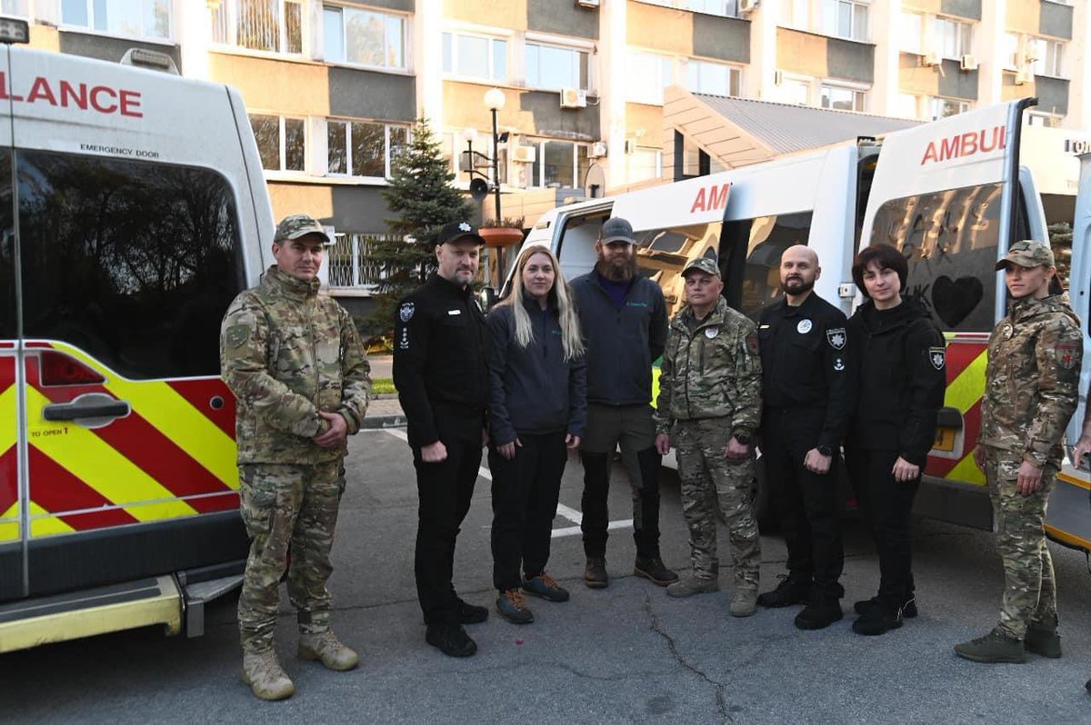 Last year we formally partnered with the National Police in Zaporizhzhia- since then we have been providing them with equipment for the Police Paramedics serving at the front as well as CBRN readiness kit in case of a problem at Enerhodar