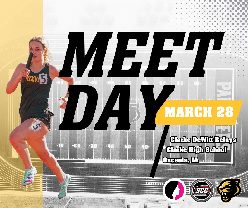 Meet Day!

🗓 Clarke DeWitt Relays
📍 Clarke High School
🥏 Field Events 4:30pm
🏃🏼‍♀️ Running Events 5:00pm
📊 results.aatiming.com/meets/30725