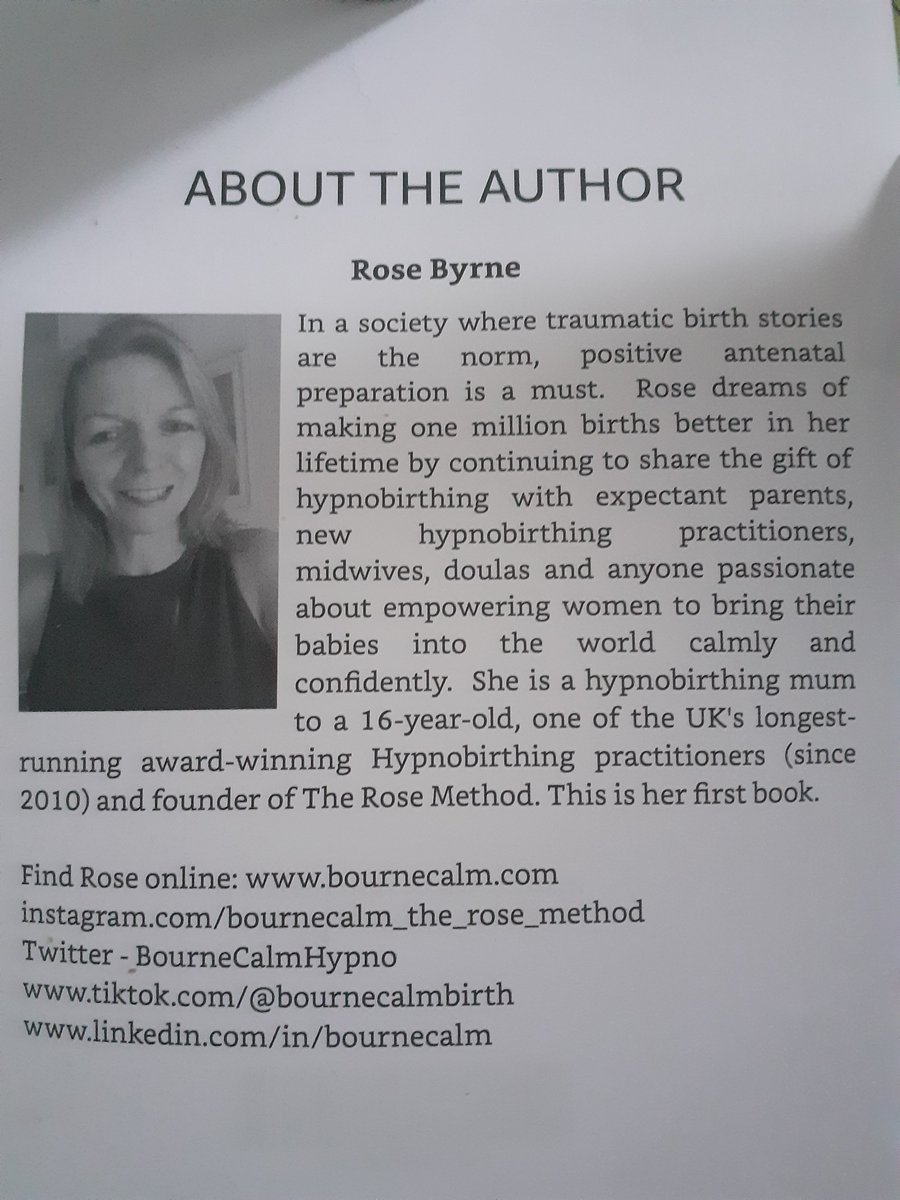 I keep pinching myself today in disbelief that I finally did it! The proofs are here of my own paperback Hypnobirthing guide!  Here's a sneak tweet! Look closely at the stats in the first 2 pics.  Hypnobirthing makes ALL the difference &amp; I won't stop until it's mainstream.Rose xx