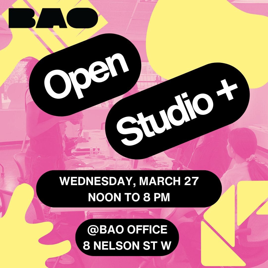 Leading our featured workshop, Introduction to Green Screen Video Editing, at this Wednesday’s Open Studio+ is none other than BAO x @BramptonLibrary 2023 Artist in Residence, Sima Naseem. Register for free here …O-March2024-Open-Studio.eventbrite.ca/?aff=BAOtwitter #Brampton #BramptonArtist