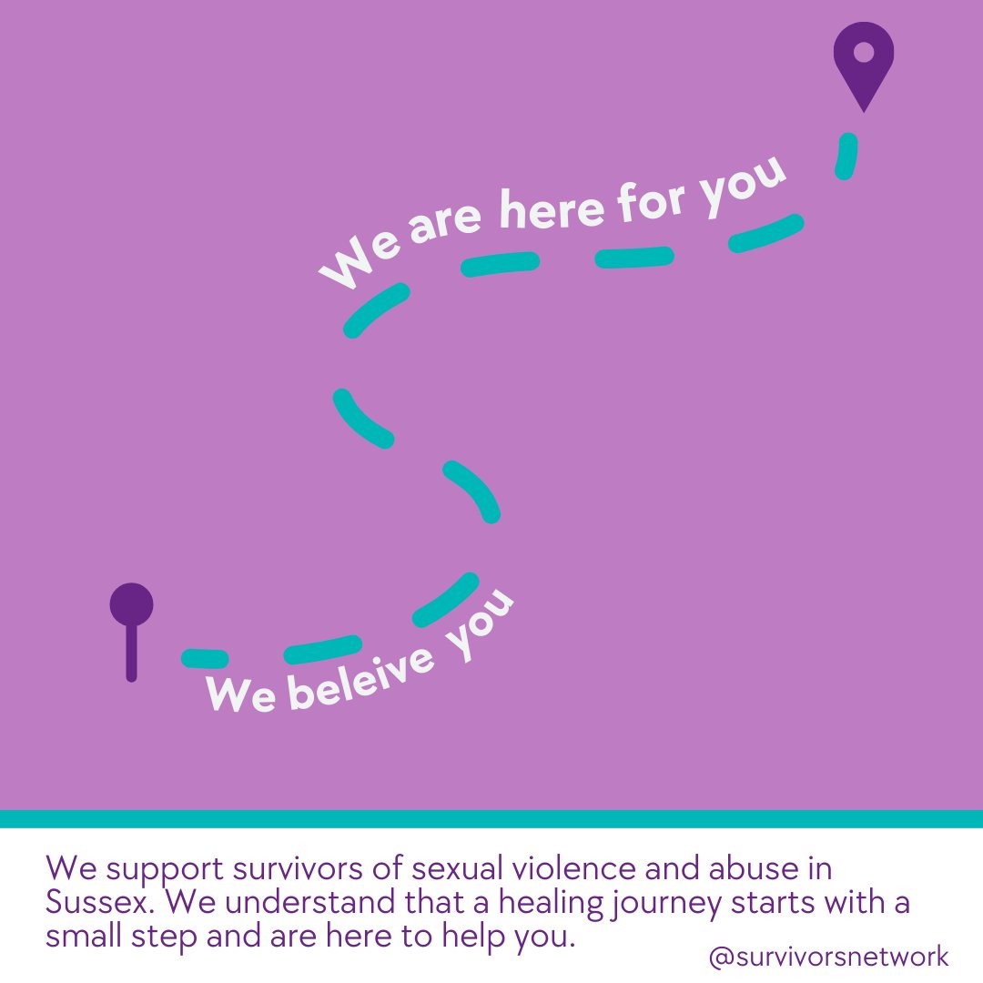 The road to healing can be full of challenges and obstacles, but you are not alone. 💜 We believe survivors of sexual violence and we are here to help. 💜 To access our services please fill out a referral form on our website. 💜 survivorsnetwork.org.uk/get-help/
