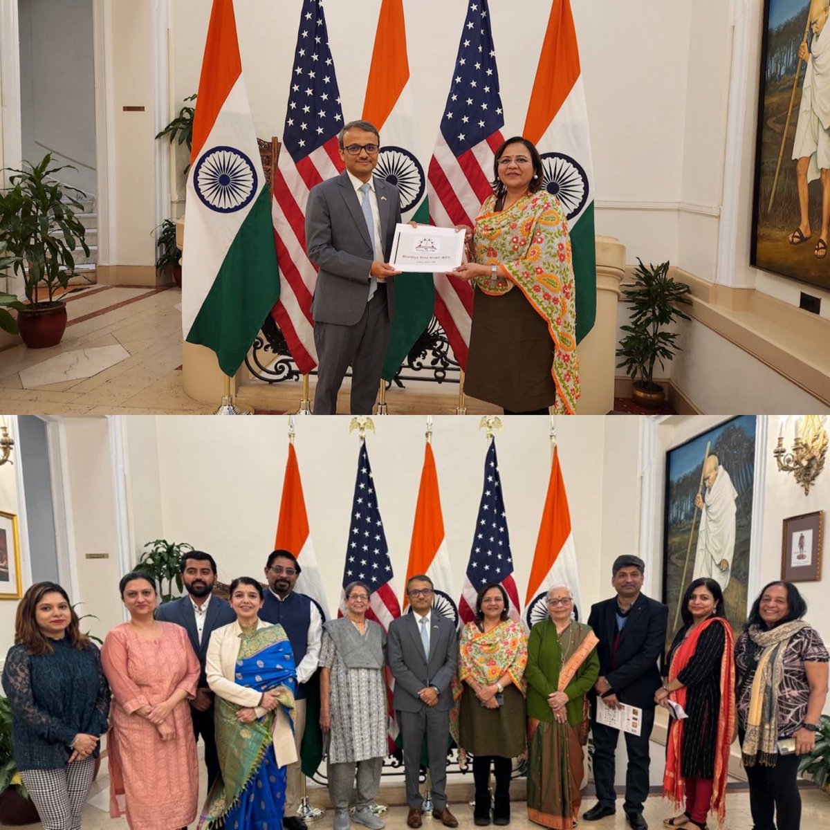 Hon’ble Consul General of India, Mr. Binay Pradhanji in the office of Consulate General of India in New York.