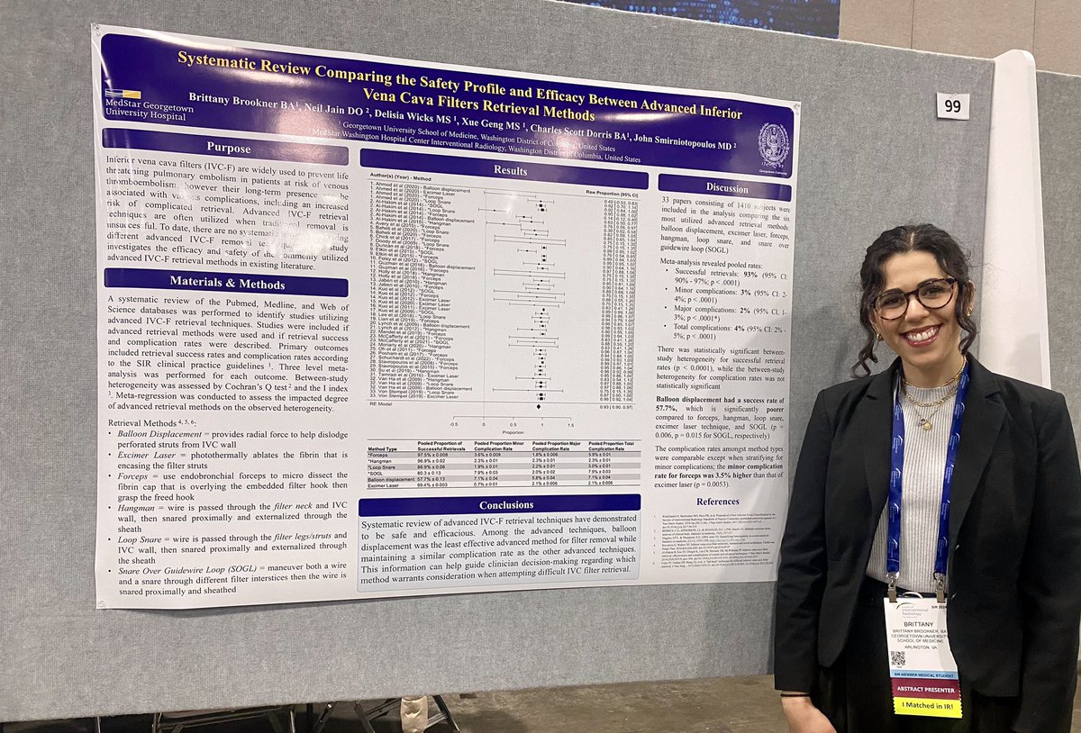 Brittany Brookner (she/her) (@brittanyj_b) on Twitter photo Thrilled to present my research on advanced IVC filter removal techniques at #SIR24SLC! Thanks to <a href="/johnsmirnMD/">John Smirniotopoulos</a> <a href="/DigitalAngio/">Neil K Jain</a> and <a href="/Georgetown_IR/">Medstar Georgetown IR</a> for your mentorship with this project!
Come swing by 255D at 4:45 to hear me talk about LGBTQIA+ healthcare and the role for IR! Thrilled to present my research on advanced IVC filter removal techniques at #SIR24SLC! Thanks to <a href="/johnsmirnMD/">John Smirniotopoulos</a> <a href="/DigitalAngio/">Neil K Jain</a> and <a href="/Georgetown_IR/">Medstar Georgetown IR</a> for your mentorship with this project!
Come swing by 255D at 4:45 to hear me talk about LGBTQIA+ healthcare and the role for IR!